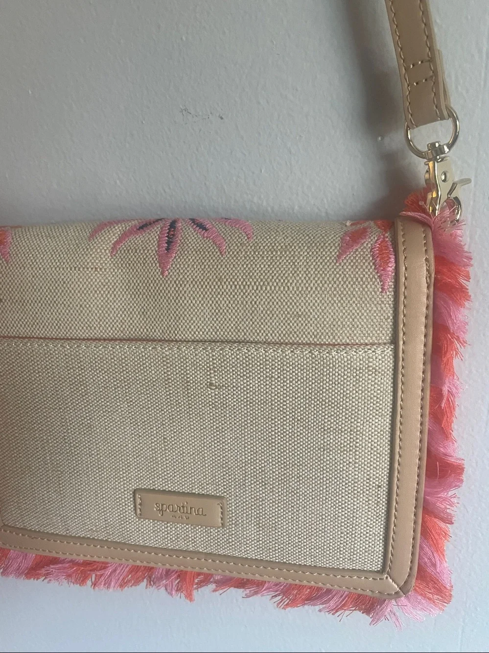 Spartina 449 Kaia Embroidered Pineapple Crossbody
